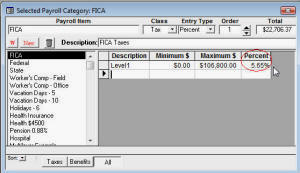 Easily adjust FICA withholding with Numbers Cruncher.