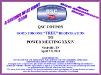 QSC Power Meeting Discount Coupon